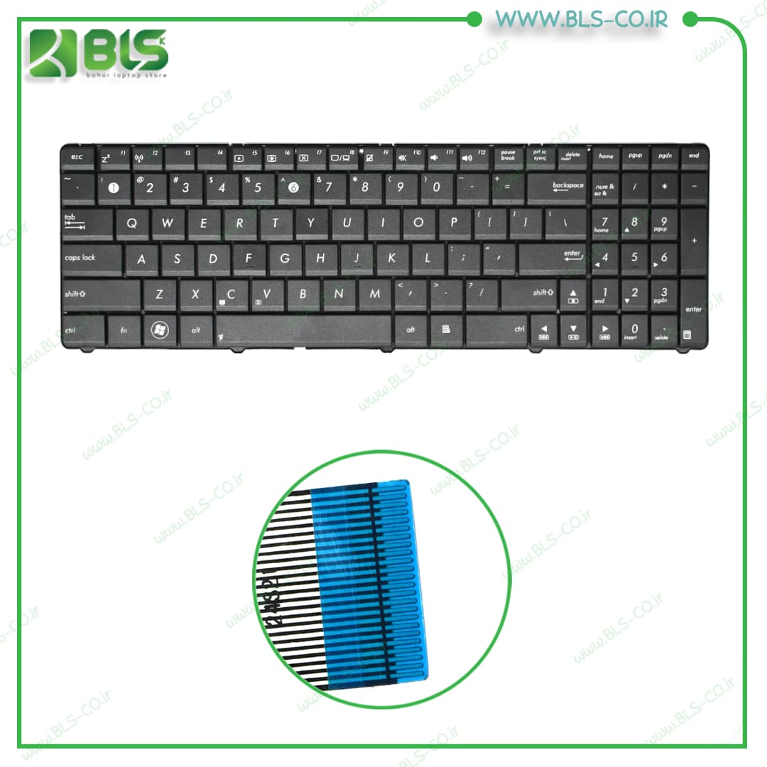 109003001a صفحه کلید لپ تاپ ایسوس Asus K53 - Image 1